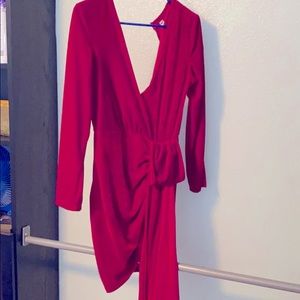 Christmas red velvet dress